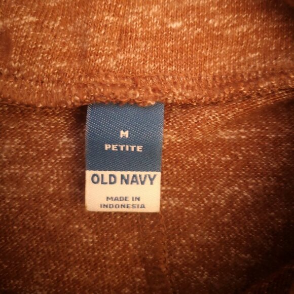Old Navy Ladies Size Medium Petite Rust & Beige Turtleneck Sweater Dress - Picture 3 of 7